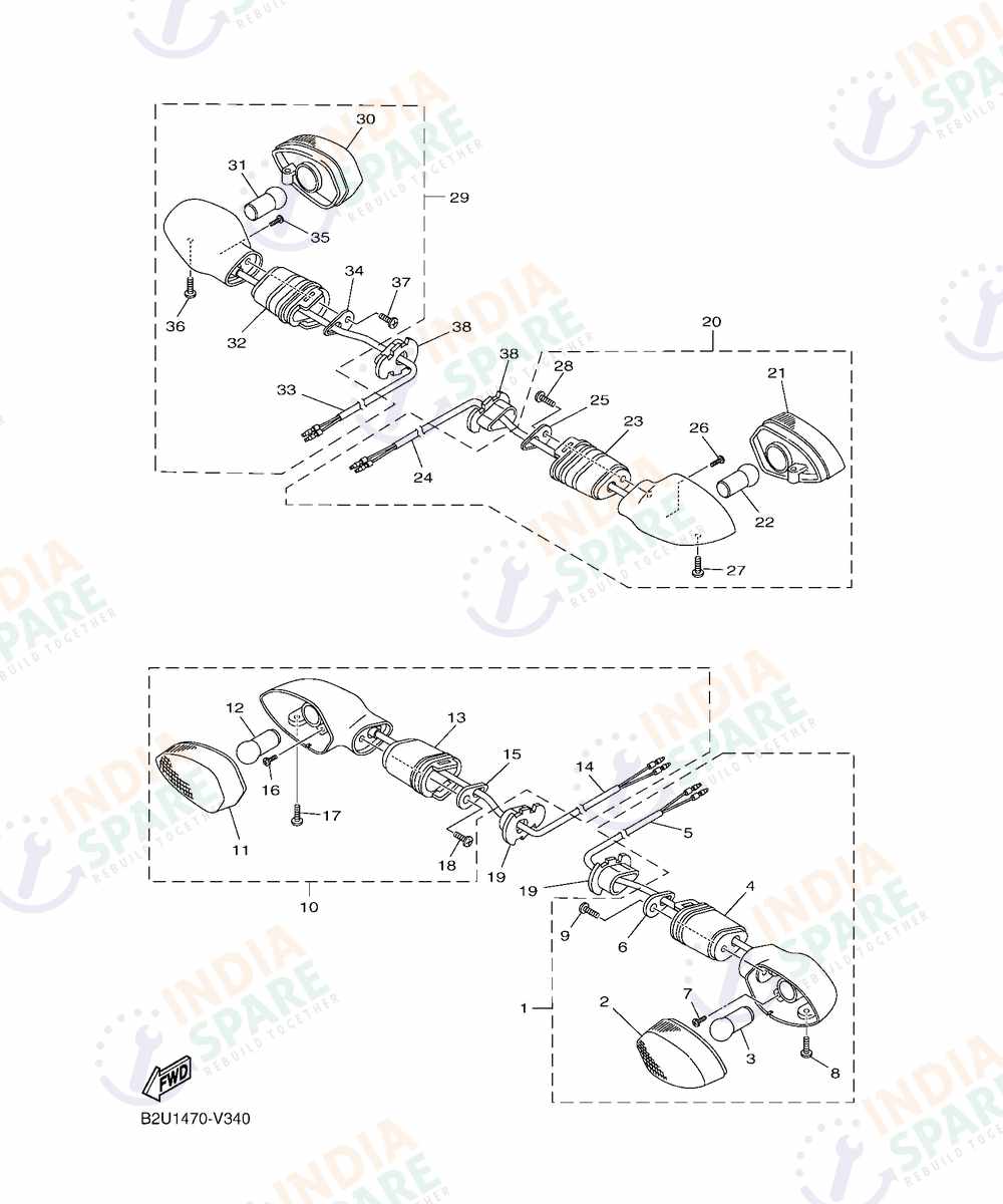YAMAHA BKXM RAYZR 125CC Series FLASHER LIGHT